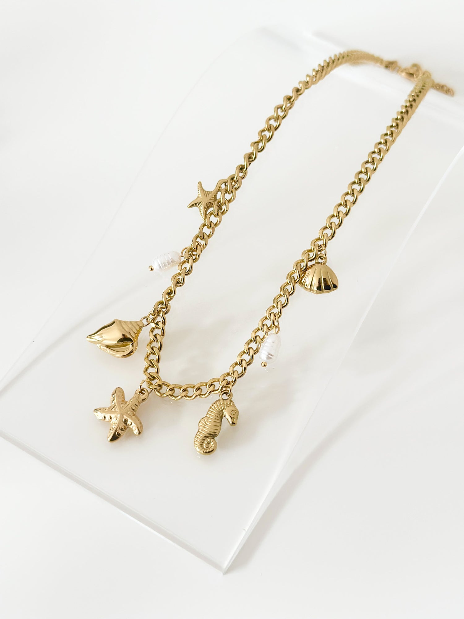 Sea Breeze Charm Necklace