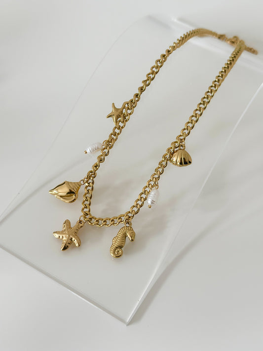 Sea Breeze Charm Necklace