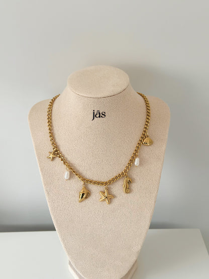 Sea Breeze Charm Necklace