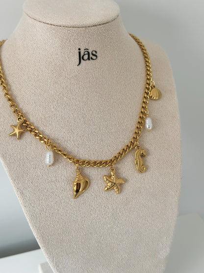 Sea Breeze Charm Necklace