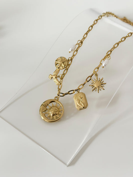 Golden Compass Necklace