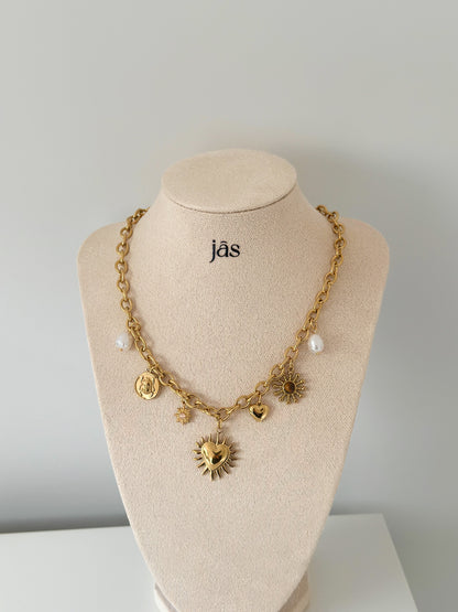 Solar Heart Necklace