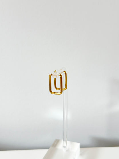 Small Geometric Rectangle Hoops