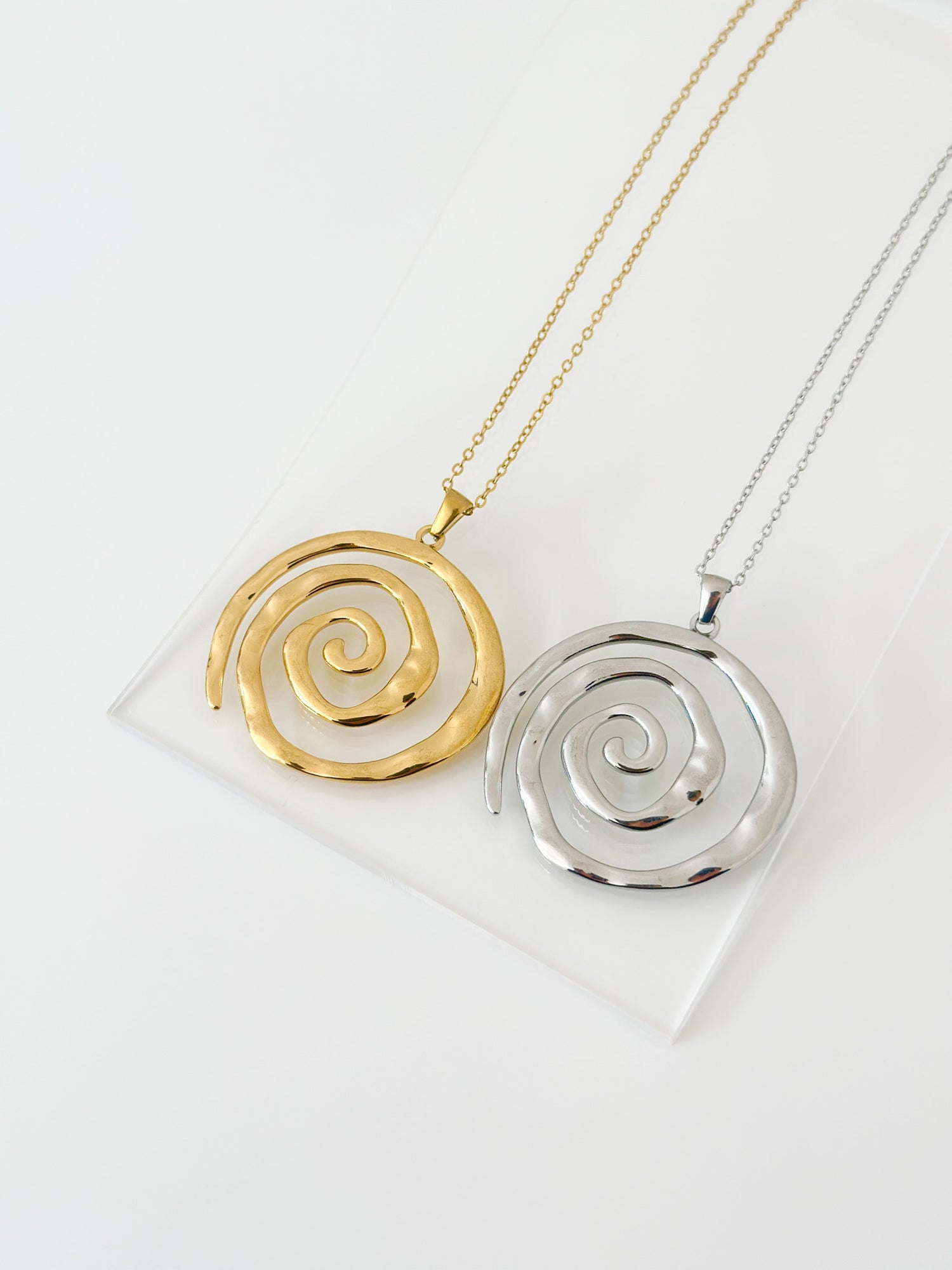 Spiral Energy Pendant Necklace