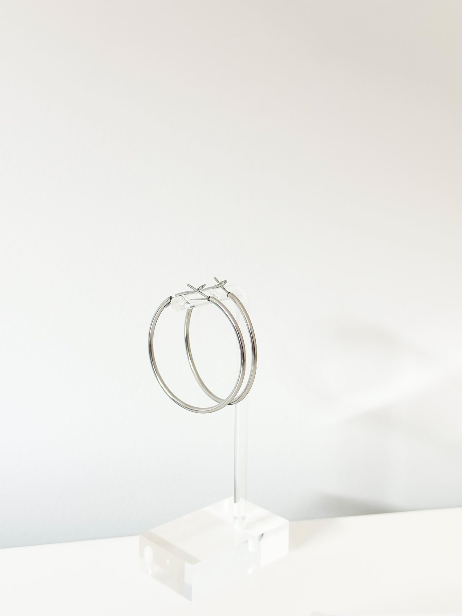 Silver Mira Classic hoops
