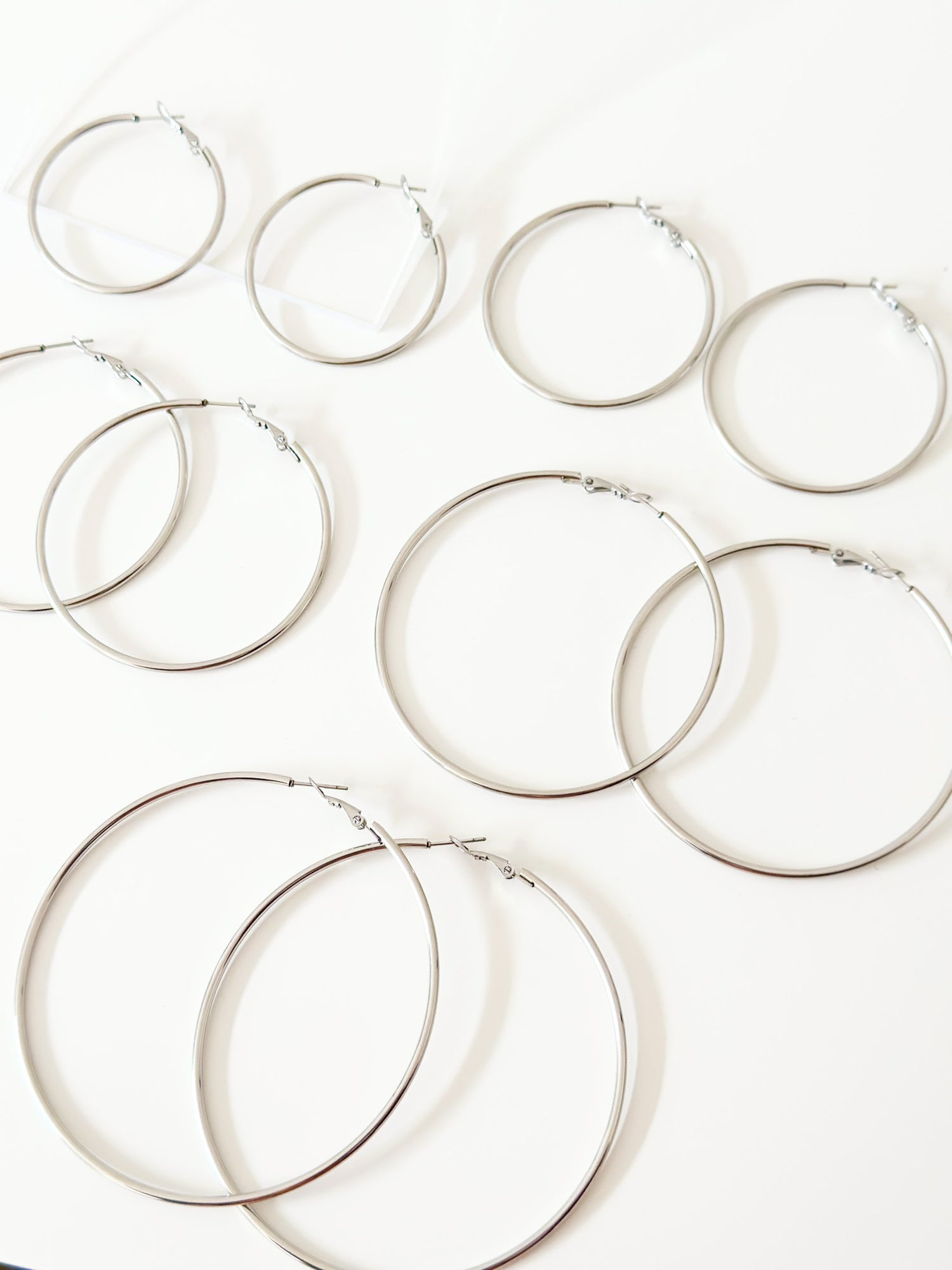 Silver Mira Classic hoops