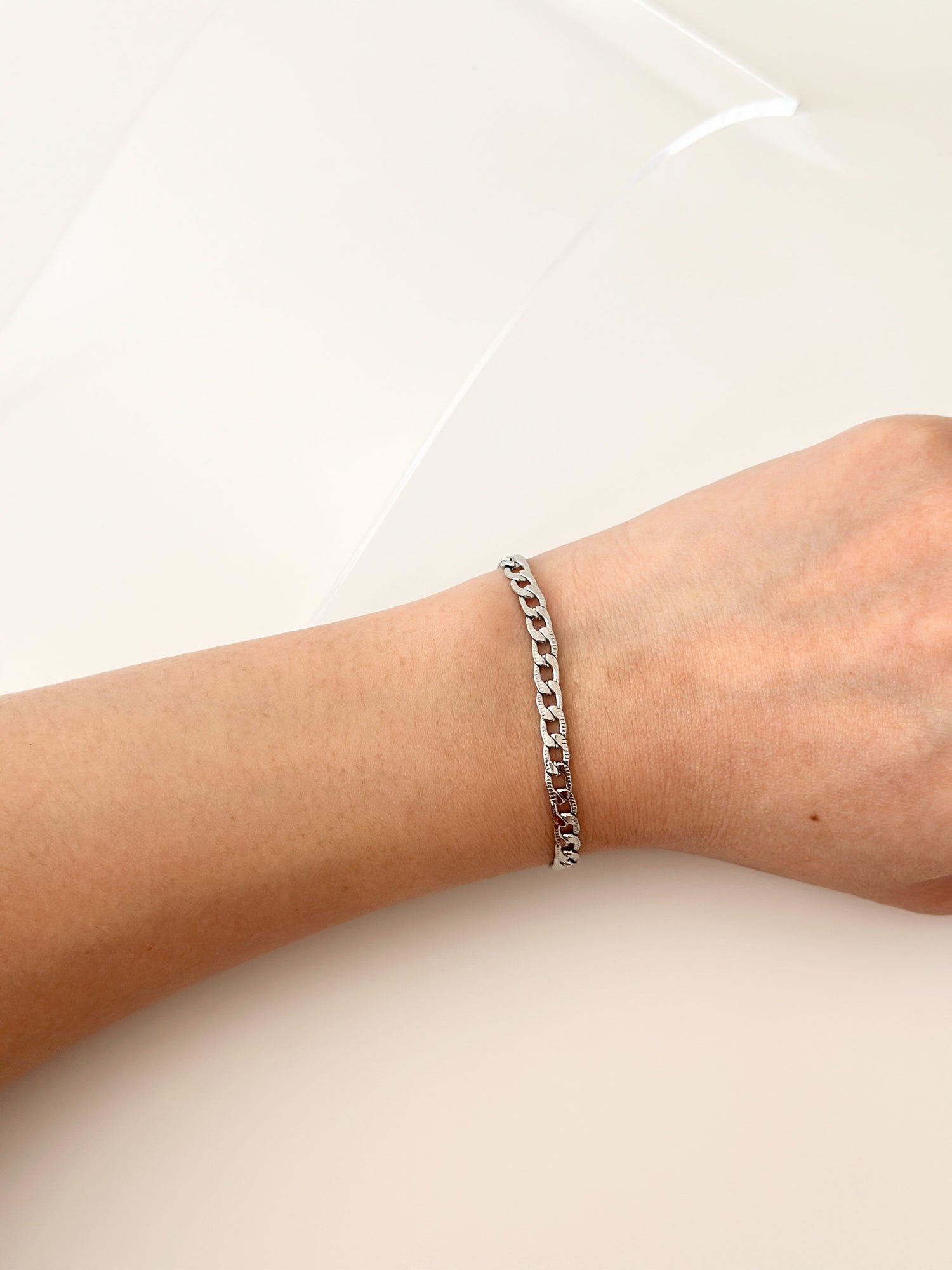 Silver Oval bracelet