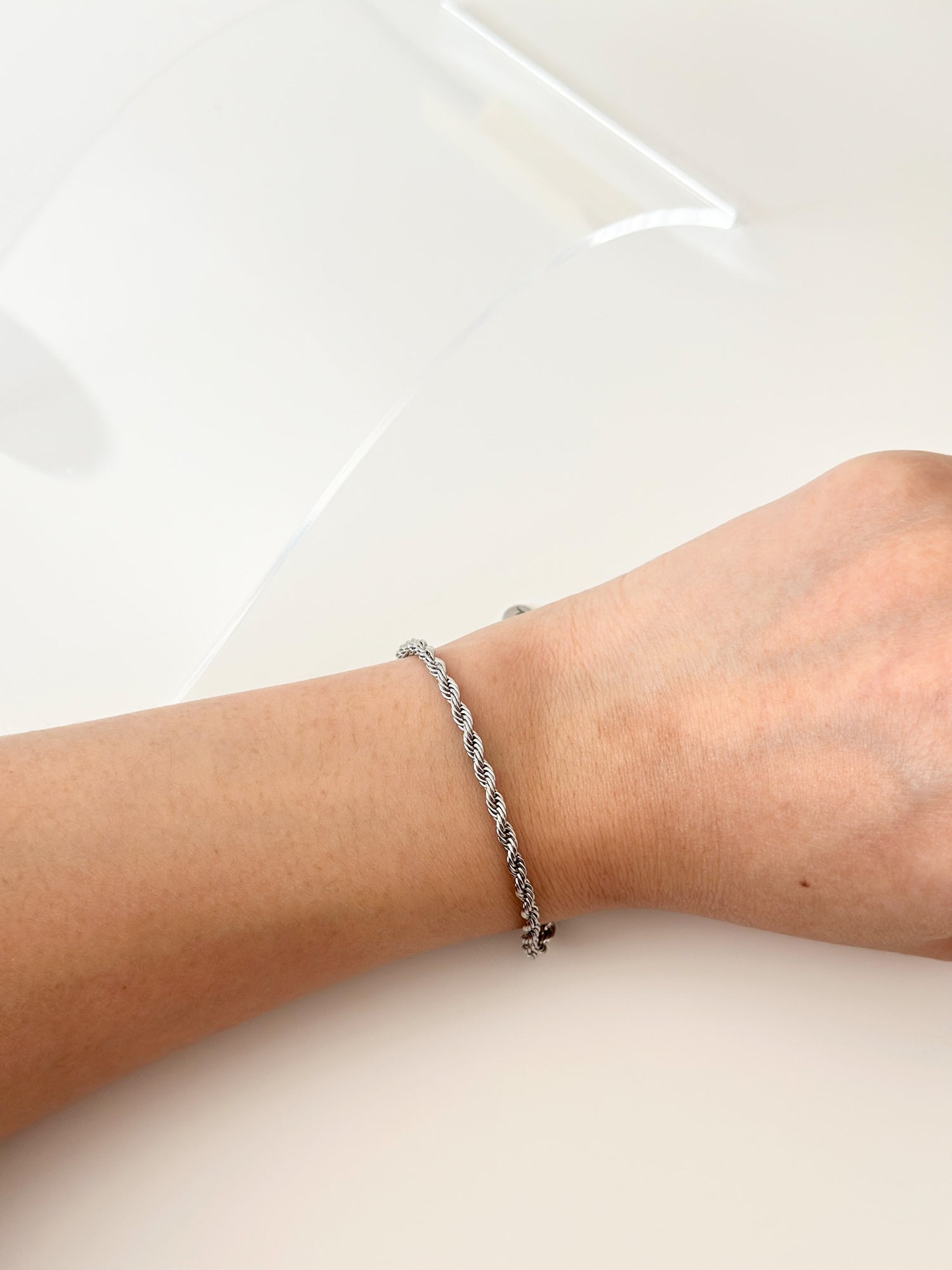 Silver Rope Bracelet