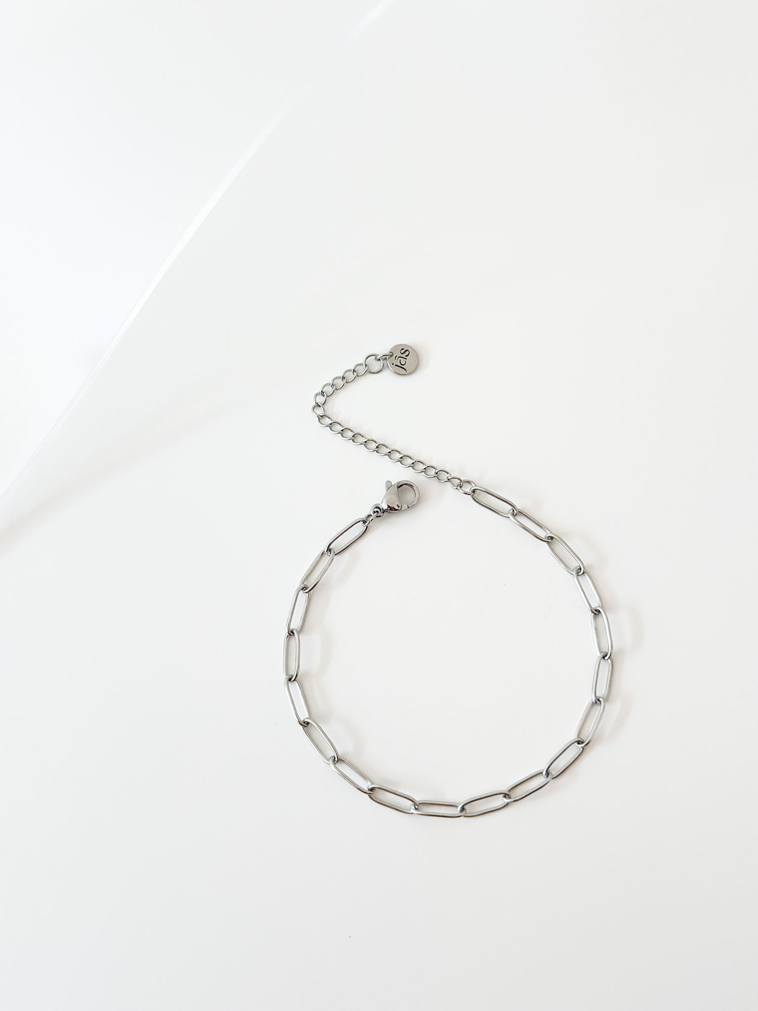 Silver Paper Clip Bracelet