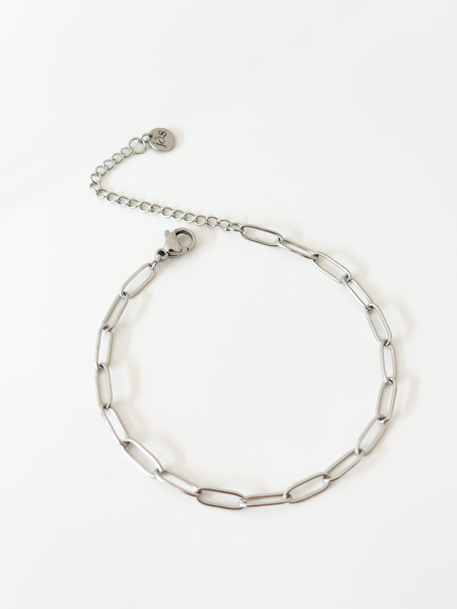 Silver Paper Clip Bracelet