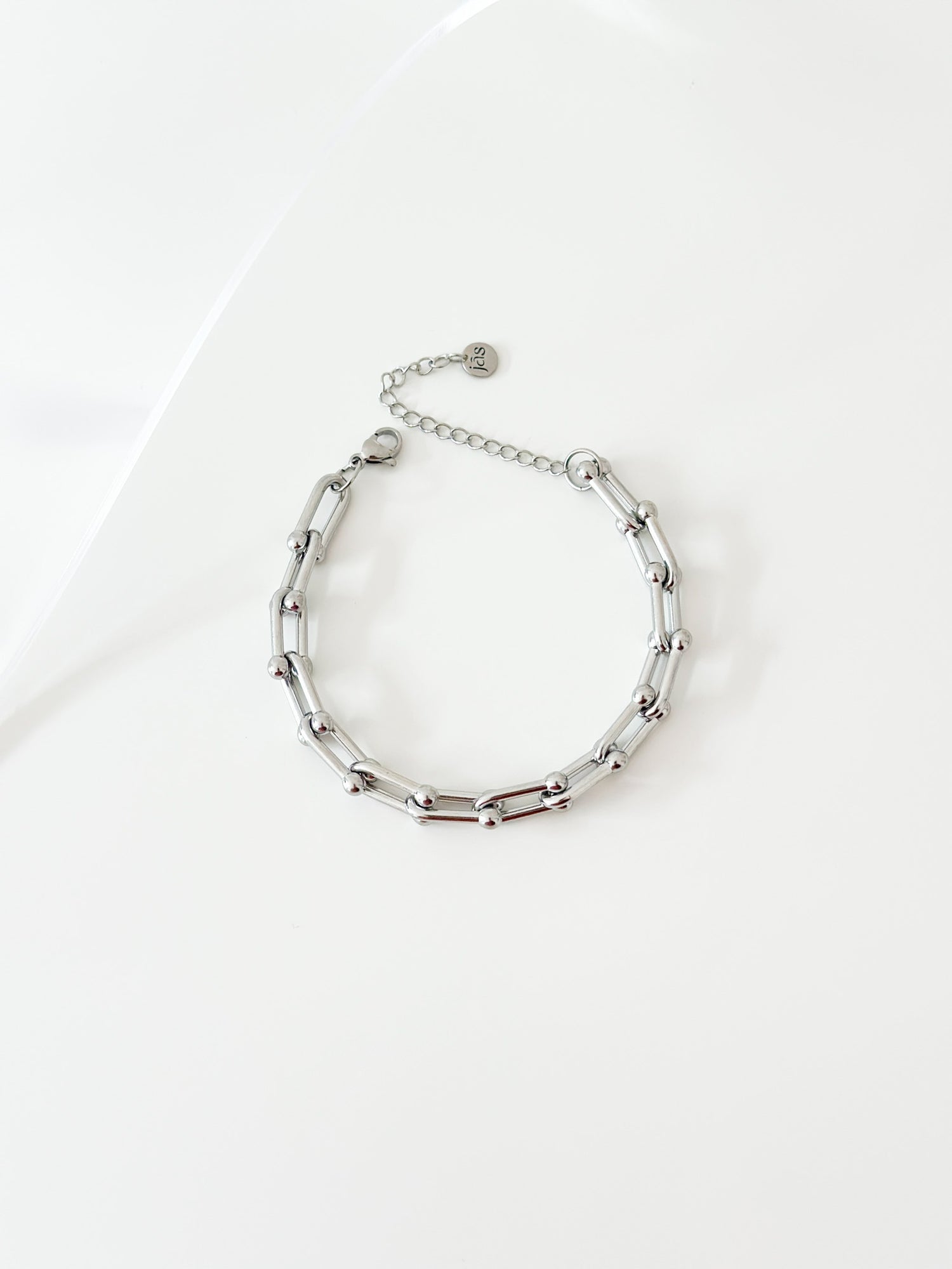 Silver U link Bracelet