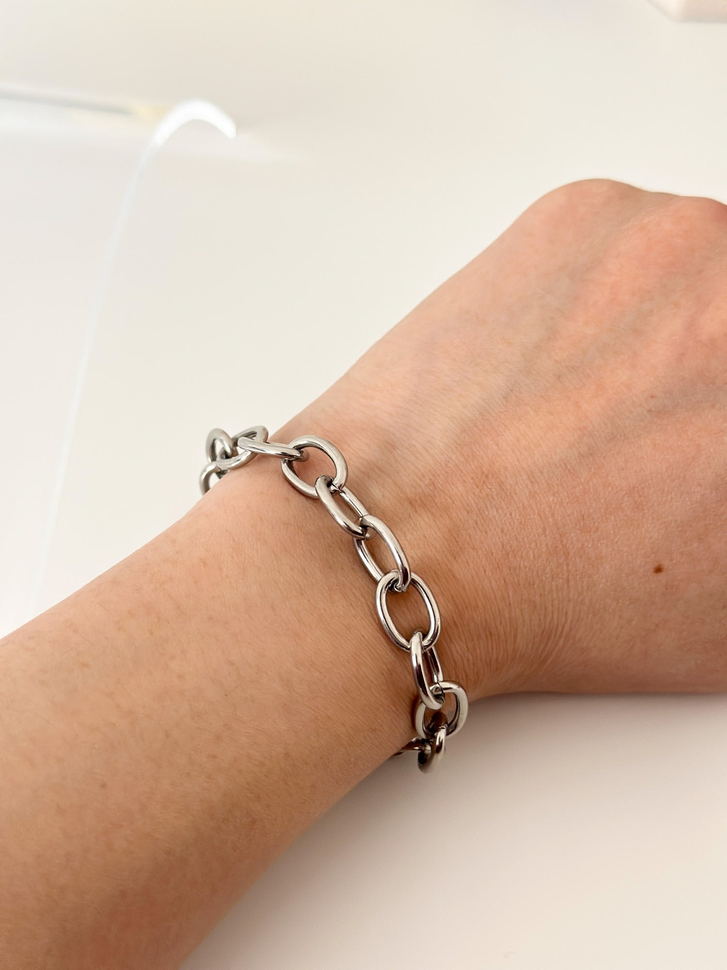 Silver ken bracelet