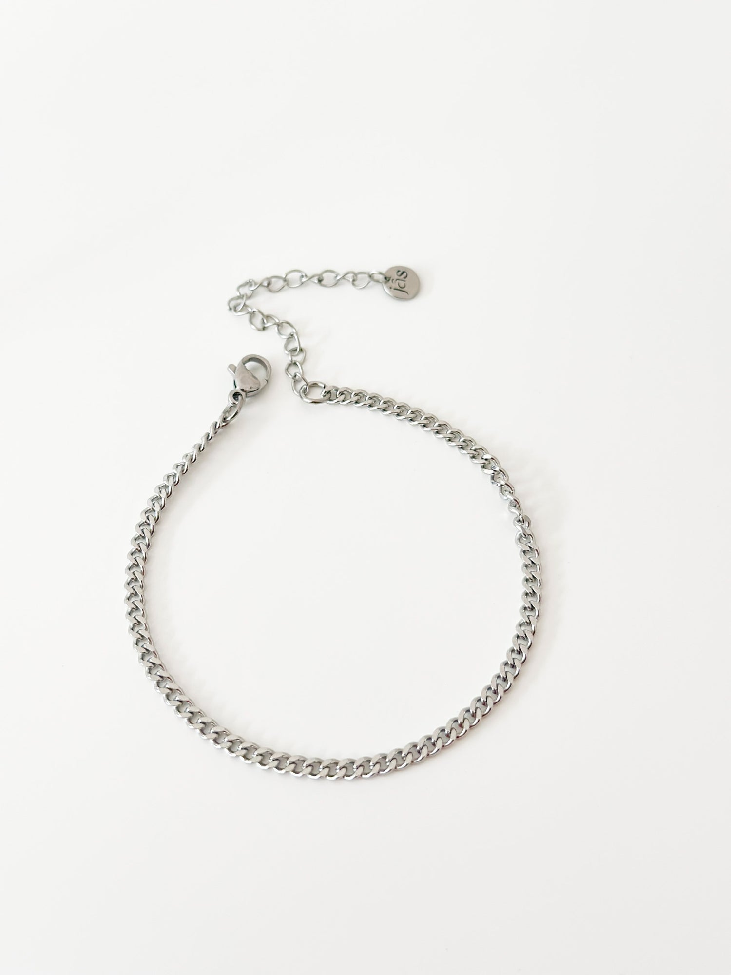 Silver mini Curb Bracelet