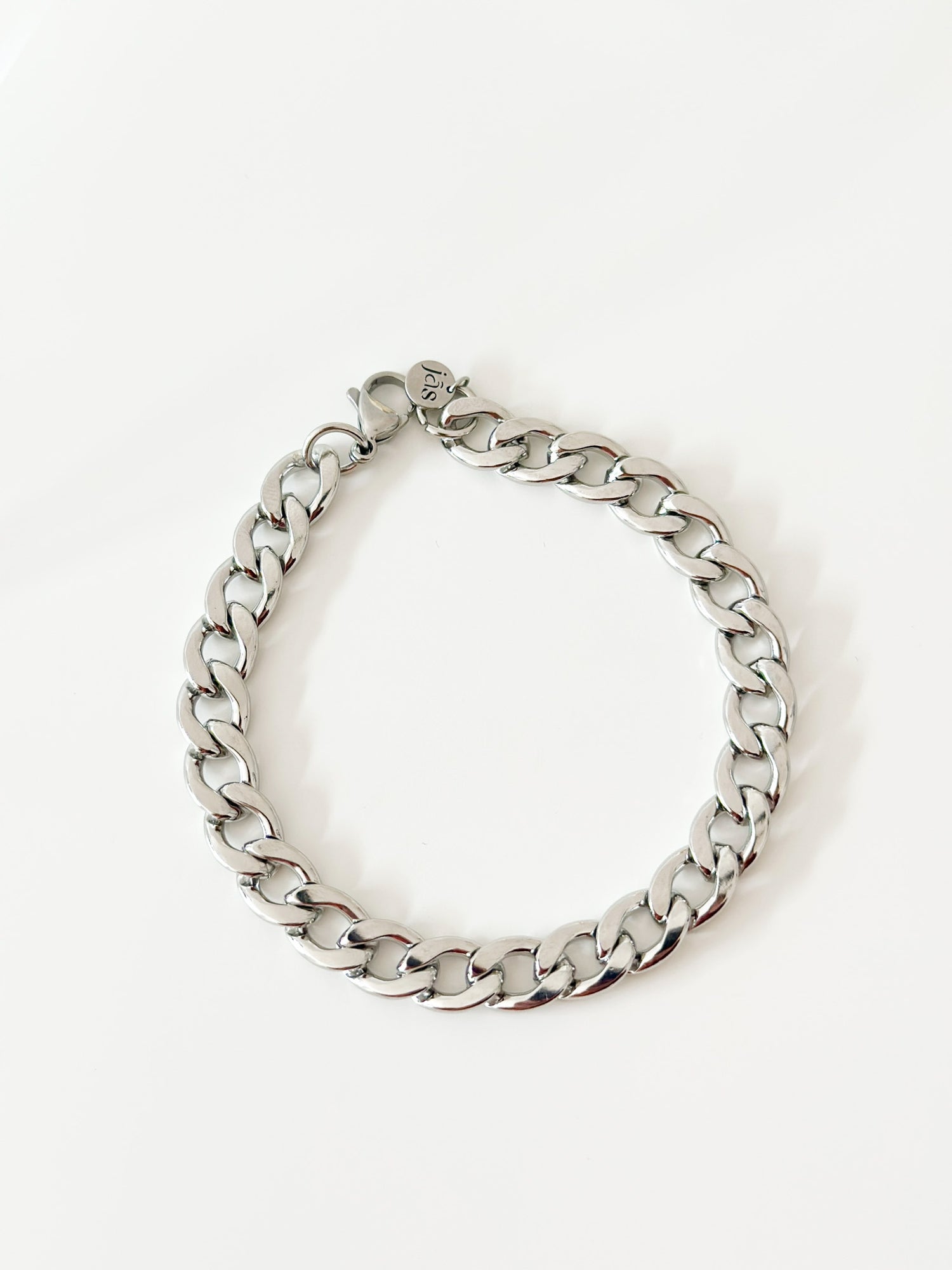 Silver jumbo curb Bracelet