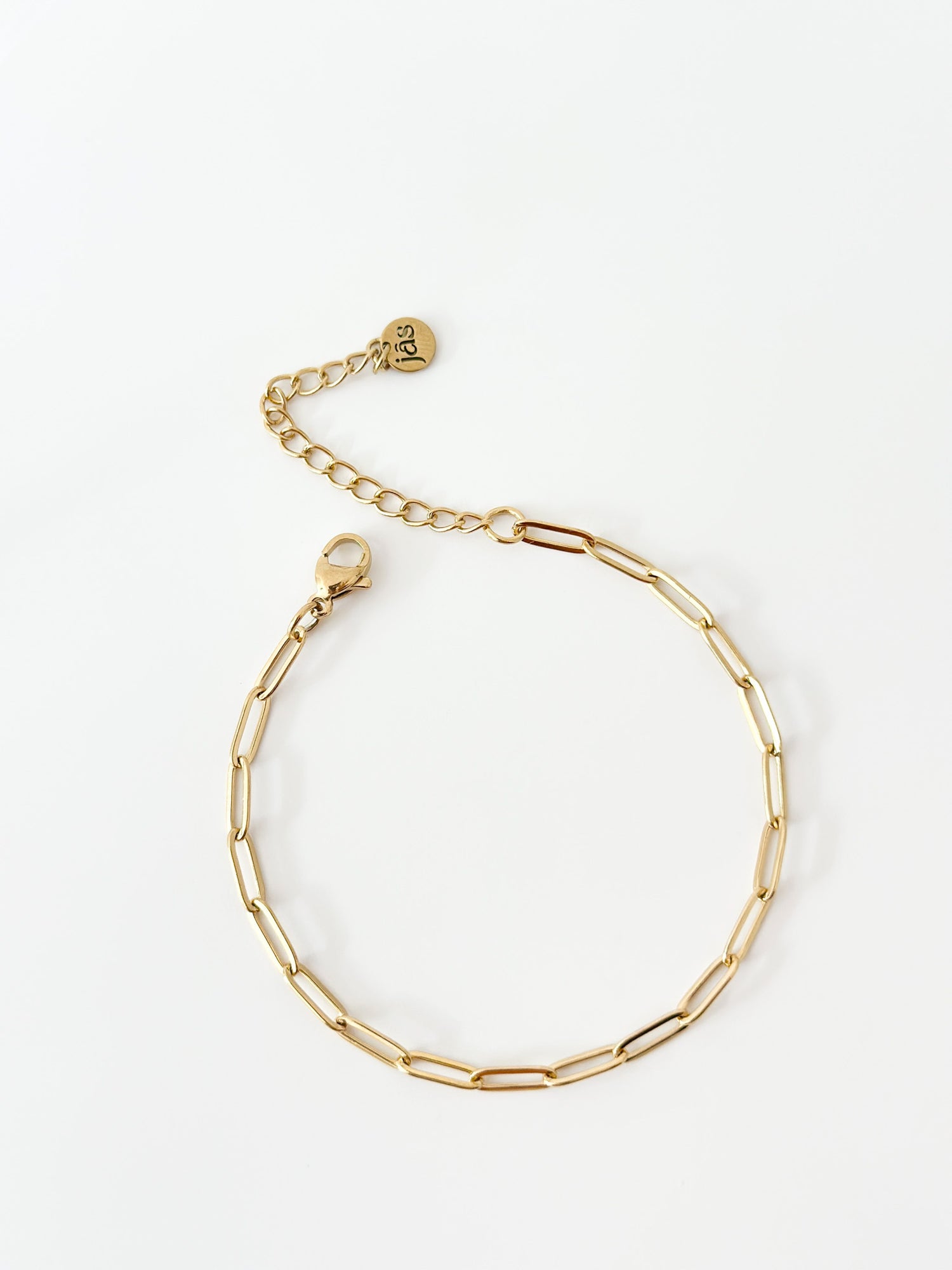 Gold Paper Clip Bracelet