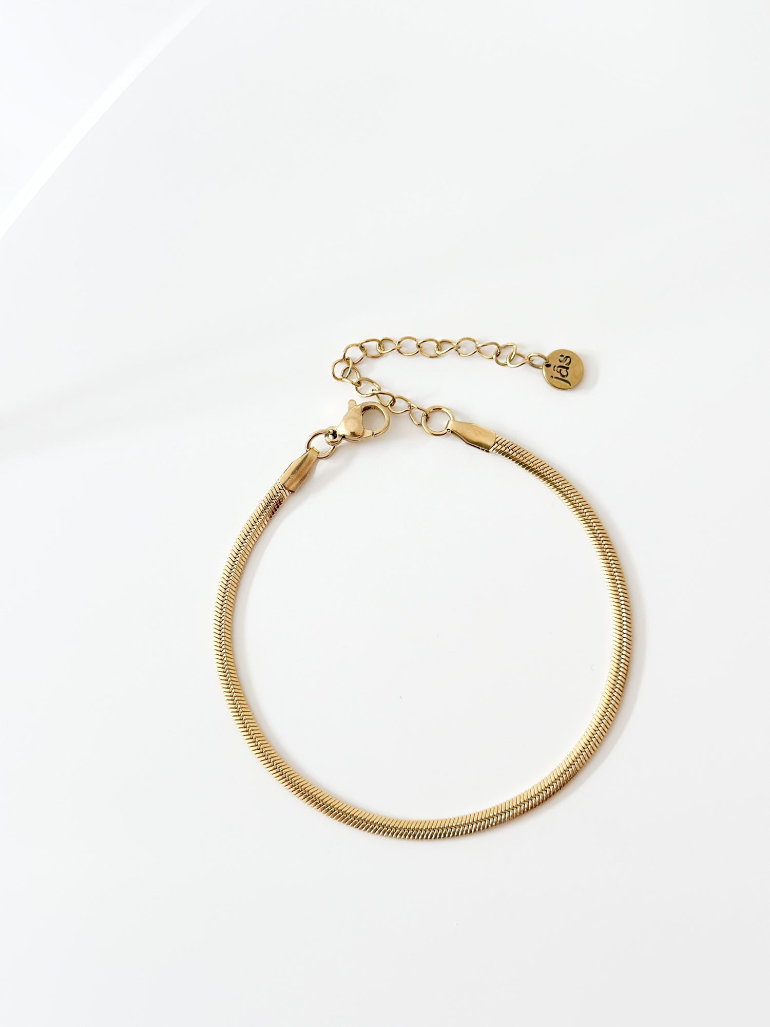 Gold 3mm Snake chain Bracelet