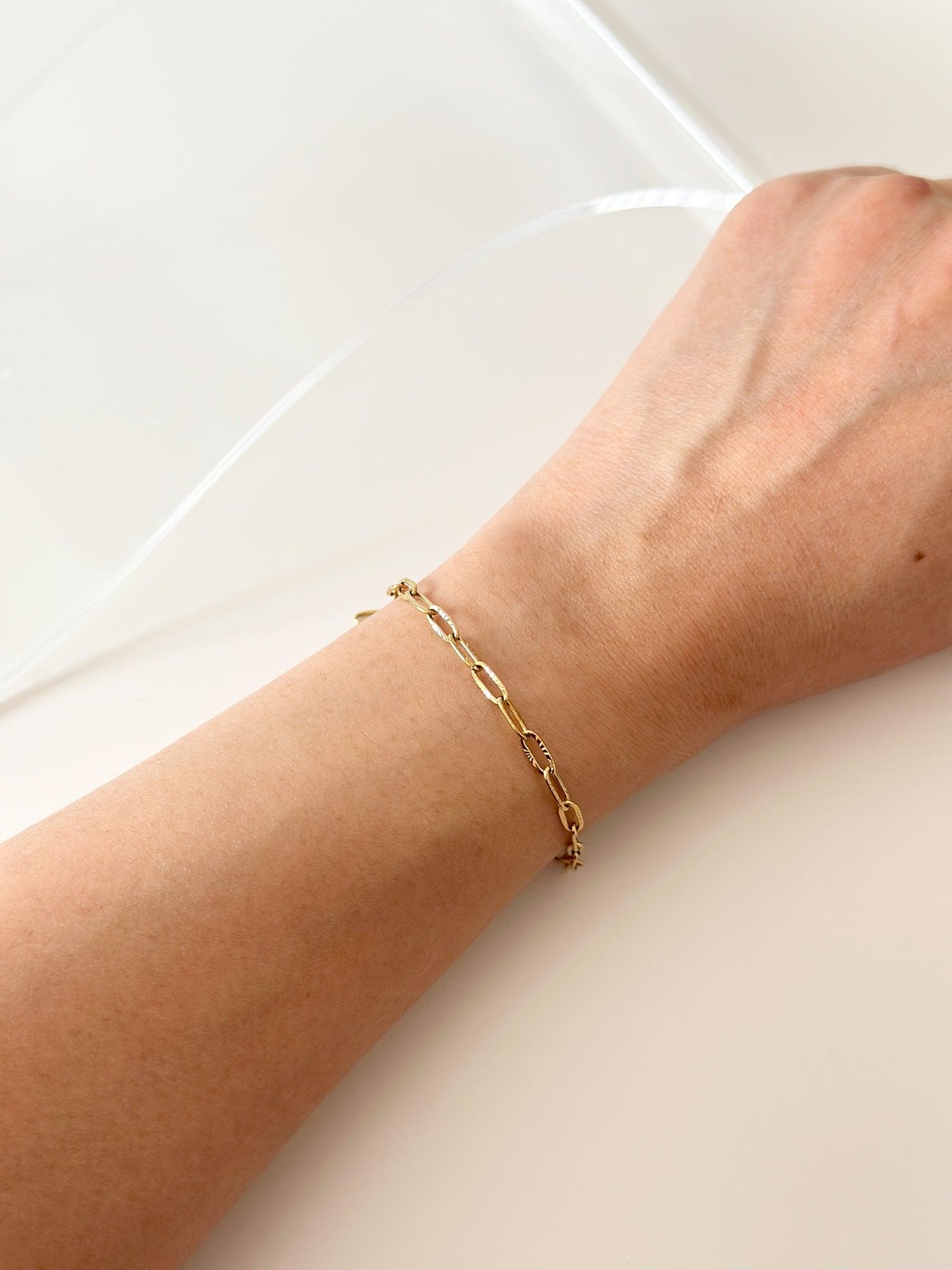 Gold Oval Bracelet