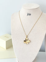 Abstract Teardrop Pendant Necklace - Jas | Gold & silver necklace - Jas | Perfect On You