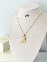 Aurelia Sun Tag Necklace - Jas | Gold necklace - Jas | Perfect On You
