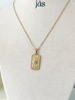 Aurelia Sun Tag Necklace - Jas | Gold necklace - Jas | Perfect On You
