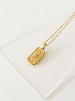 Aurelia Sun Tag Necklace - Jas | Gold necklace - Jas | Perfect On You