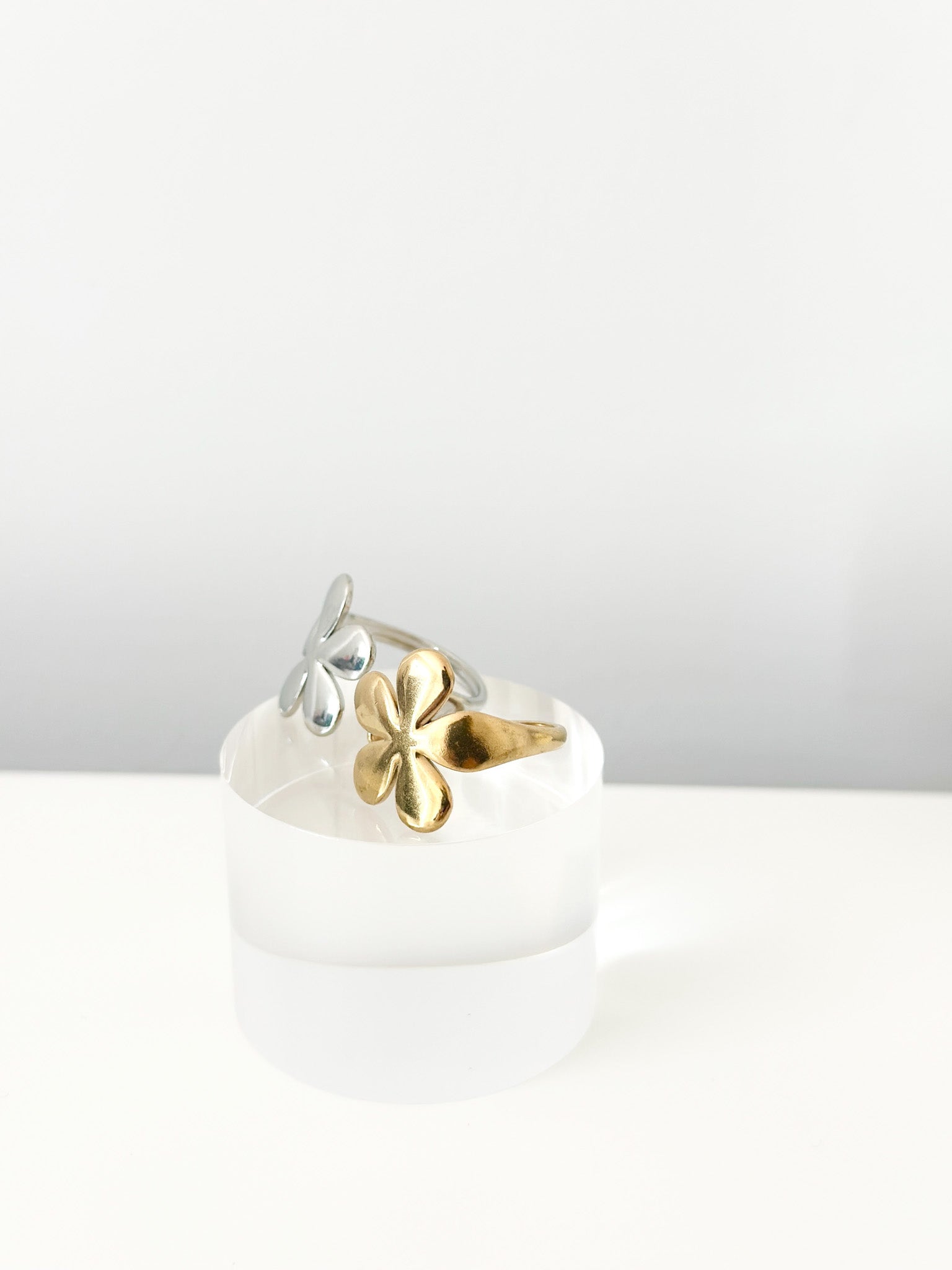 Bloom Duo Ring - Jas | Gold & silver ring - Jas | Perfect On You