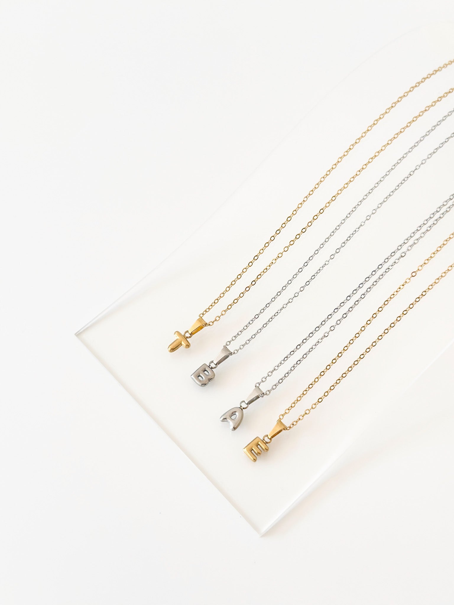 Bubble Initial Necklace - JAS | JasCustom - Jas | Perfect On You