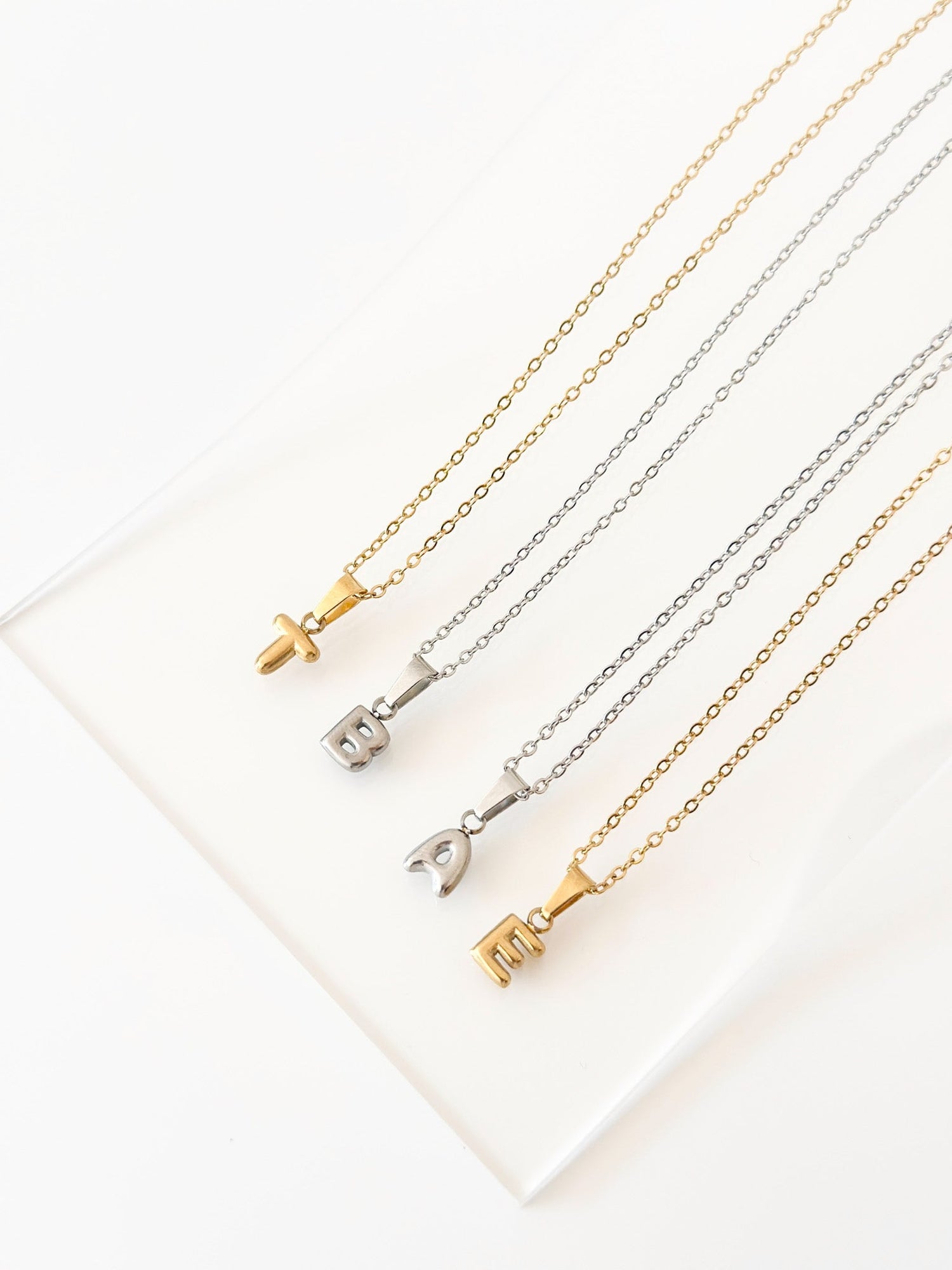 Bubble Initial Necklace - JAS | JasCustom - Jas | Perfect On You