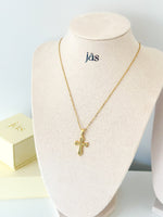 Celeste Cross Necklace - Jas | Gold necklace - Jas | Perfect On You