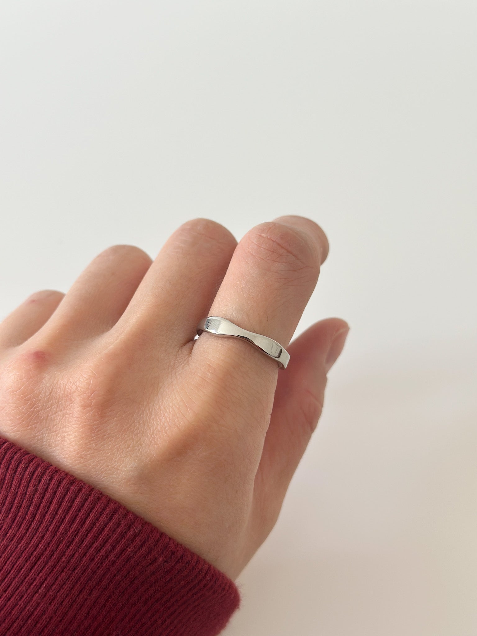 Classic wave band - Jas | Gold & silver ring - Jas | Perfect On You