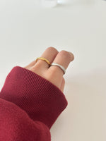 Classic wave band - Jas | Gold & silver ring - Jas | Perfect On You