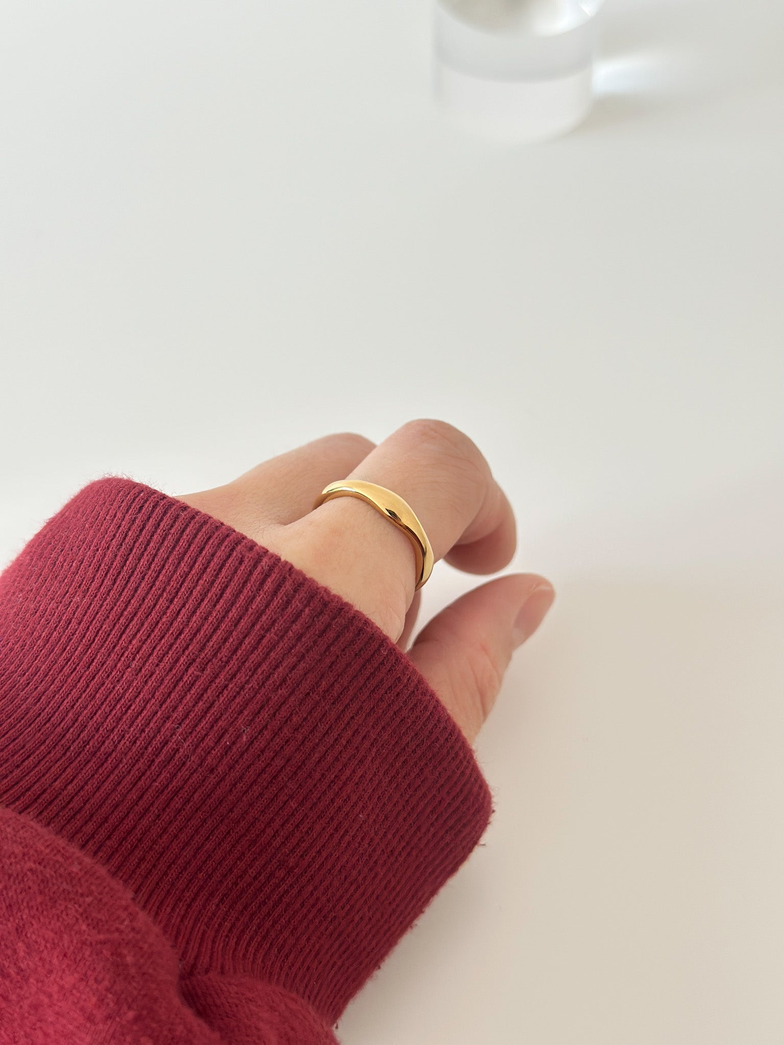 Classic wave band - Jas | Gold & silver ring - Jas | Perfect On You