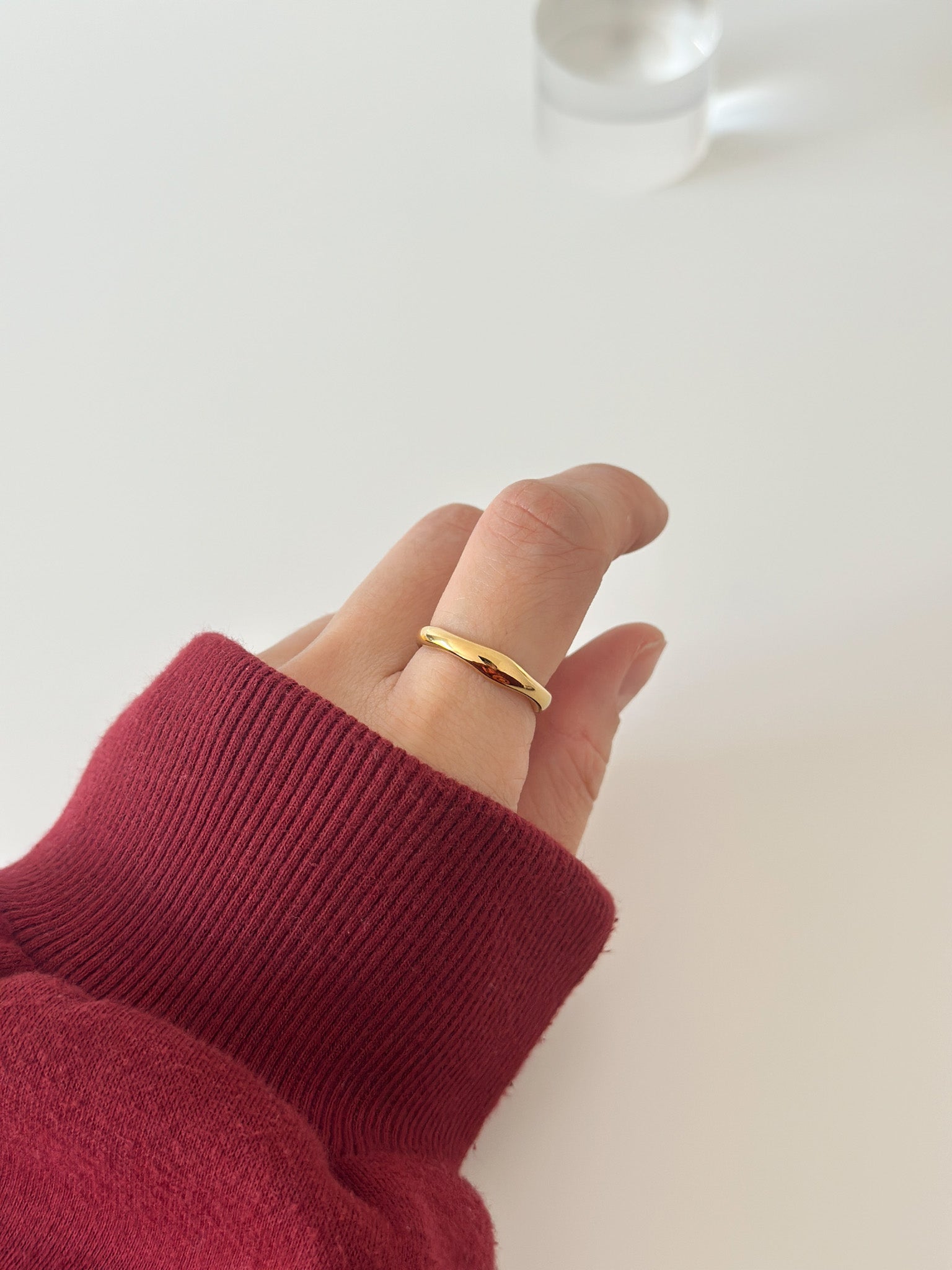 Classic wave band - Jas | Gold & silver ring - Jas | Perfect On You