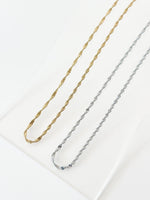 Clavicle Chain Necklace - Jas | Gold & silver necklace - Jas | Perfect On You