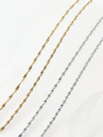 Clavicle Chain Necklace - Jas | Gold & silver necklace - Jas | Perfect On You