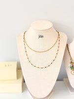 Color Bead chain necklace - Jas | Gold & silver necklace - Jas | Perfect On You
