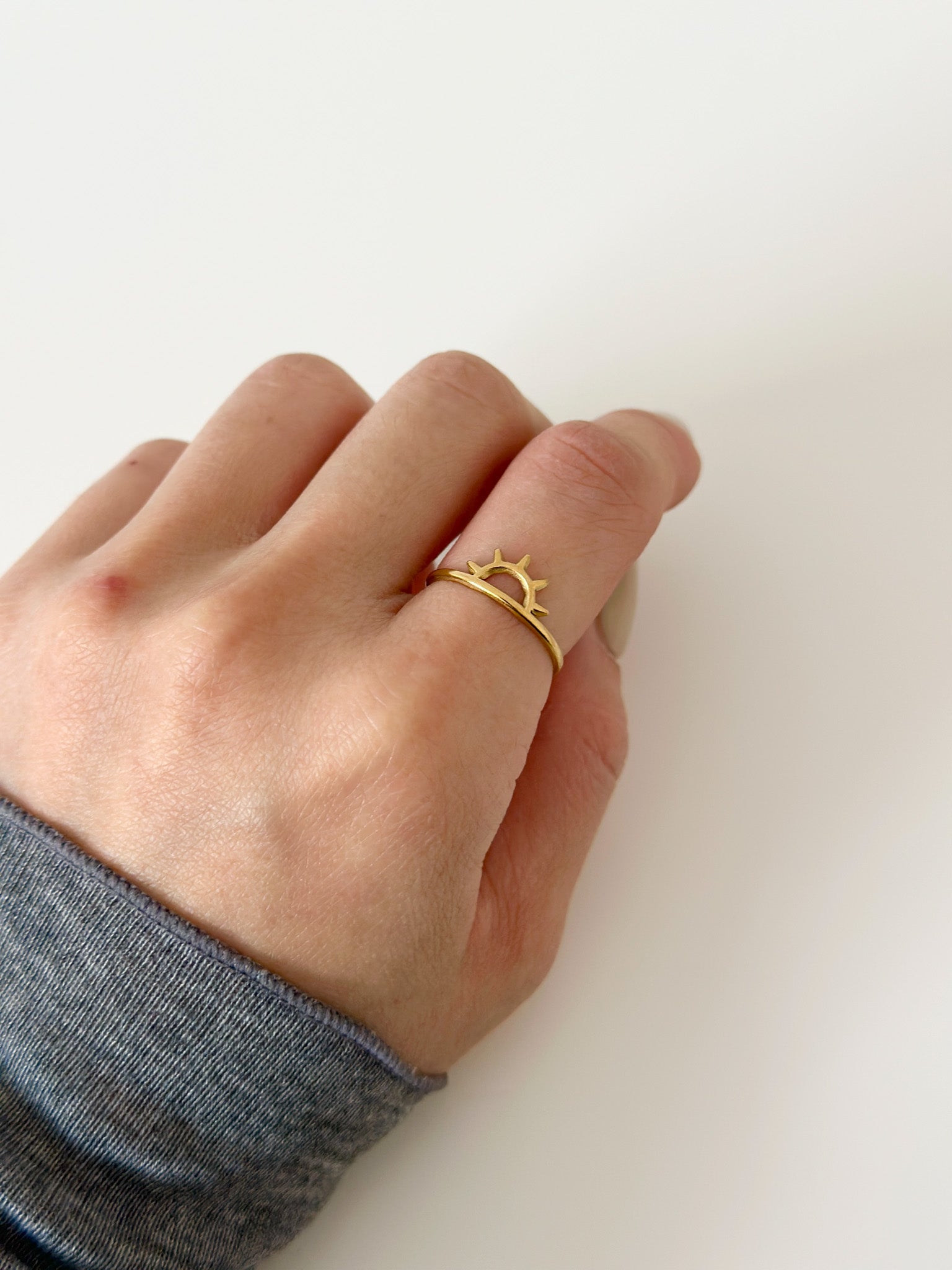 Dawn Crown Ring - Jas | Gold & silver ring - Jas | Perfect On You