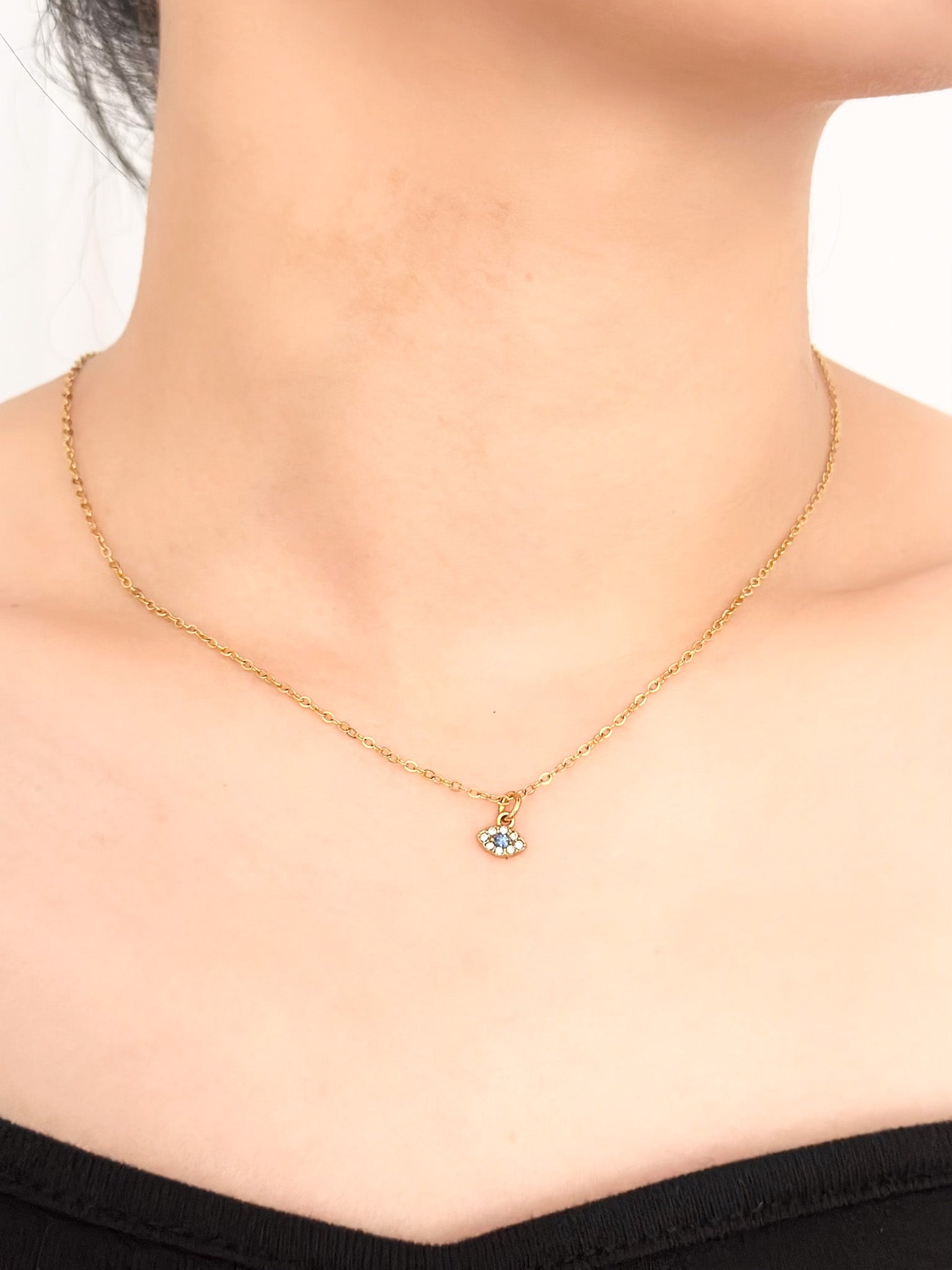 Devil Eye Necklace - Jas | Gold necklace - Jas | Perfect On You