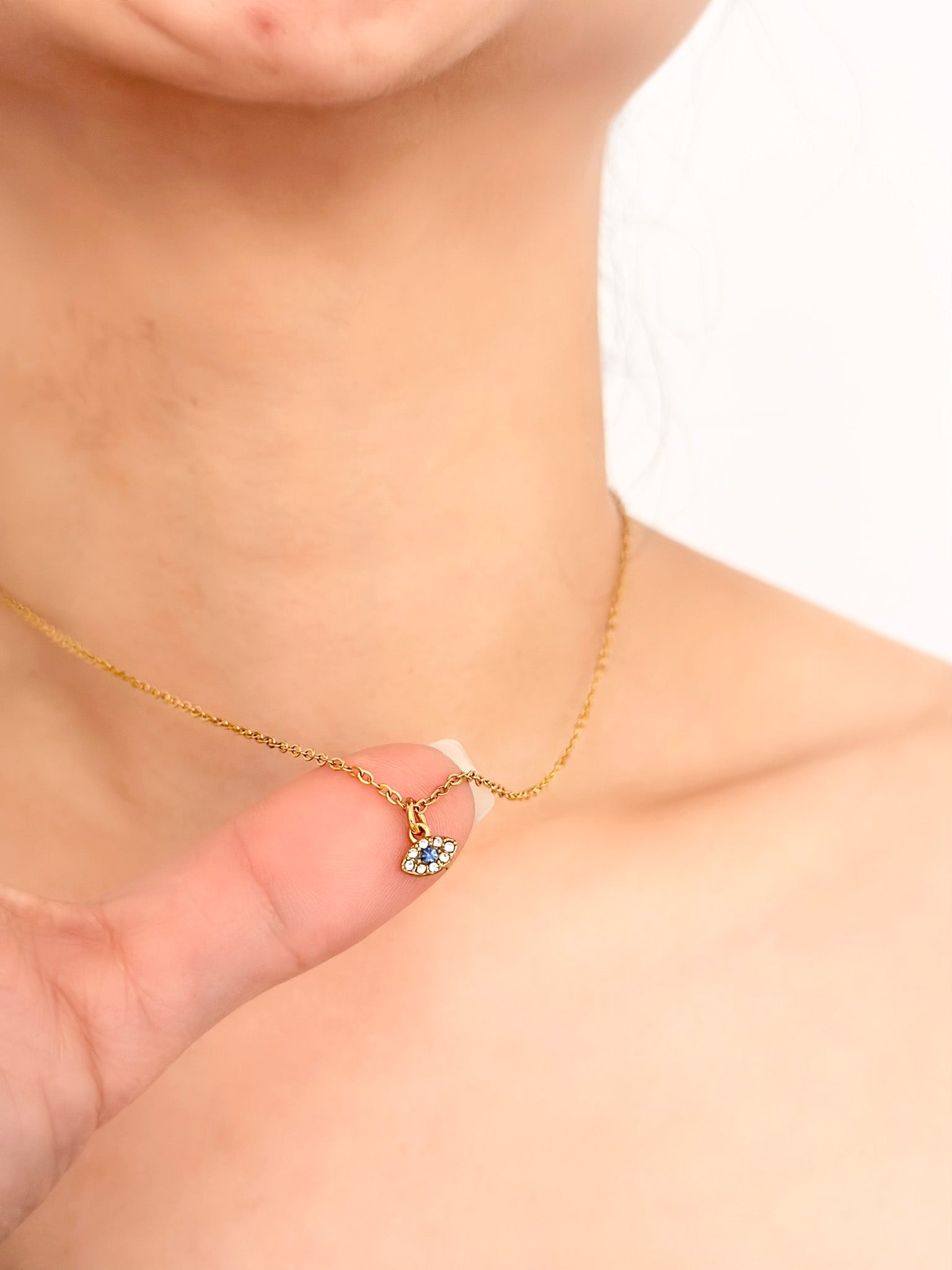 Devil Eye Necklace - Jas | Gold necklace - Jas | Perfect On You
