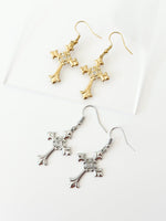 Faith Cross Drops - Jas | Hoop Earrings - Jas | Perfect On You