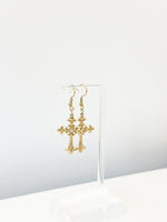 Faith Cross Drops - Jas | Hoop Earrings - Jas | Perfect On You