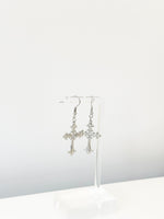 Faith Cross Drops - Jas | Hoop Earrings - Jas | Perfect On You