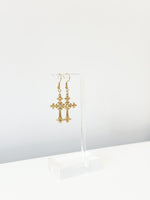 Faith Cross Drops - Jas | Hoop Earrings - Jas | Perfect On You