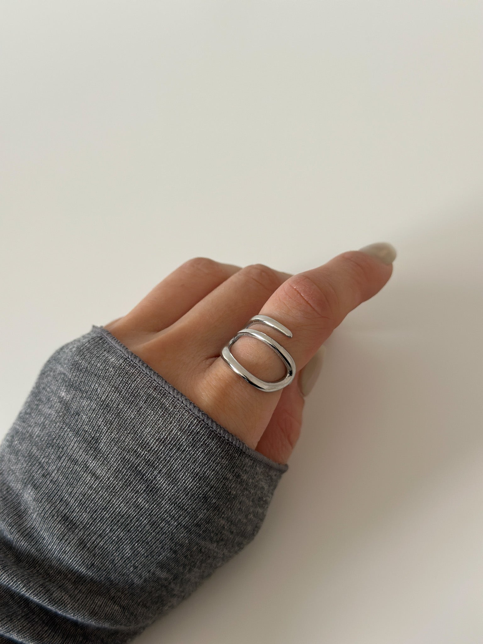 Fluid Harmony Ring - Jas | Gold & silver ring - Jas | Perfect On You