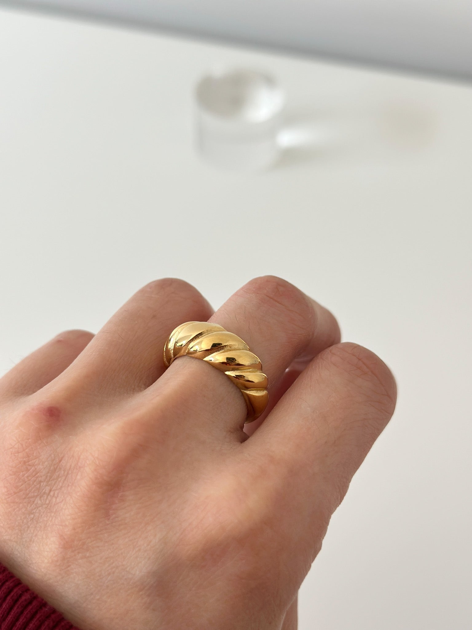 France Croissant Ring - Jas | Gold & silver ring - Jas | Perfect On You
