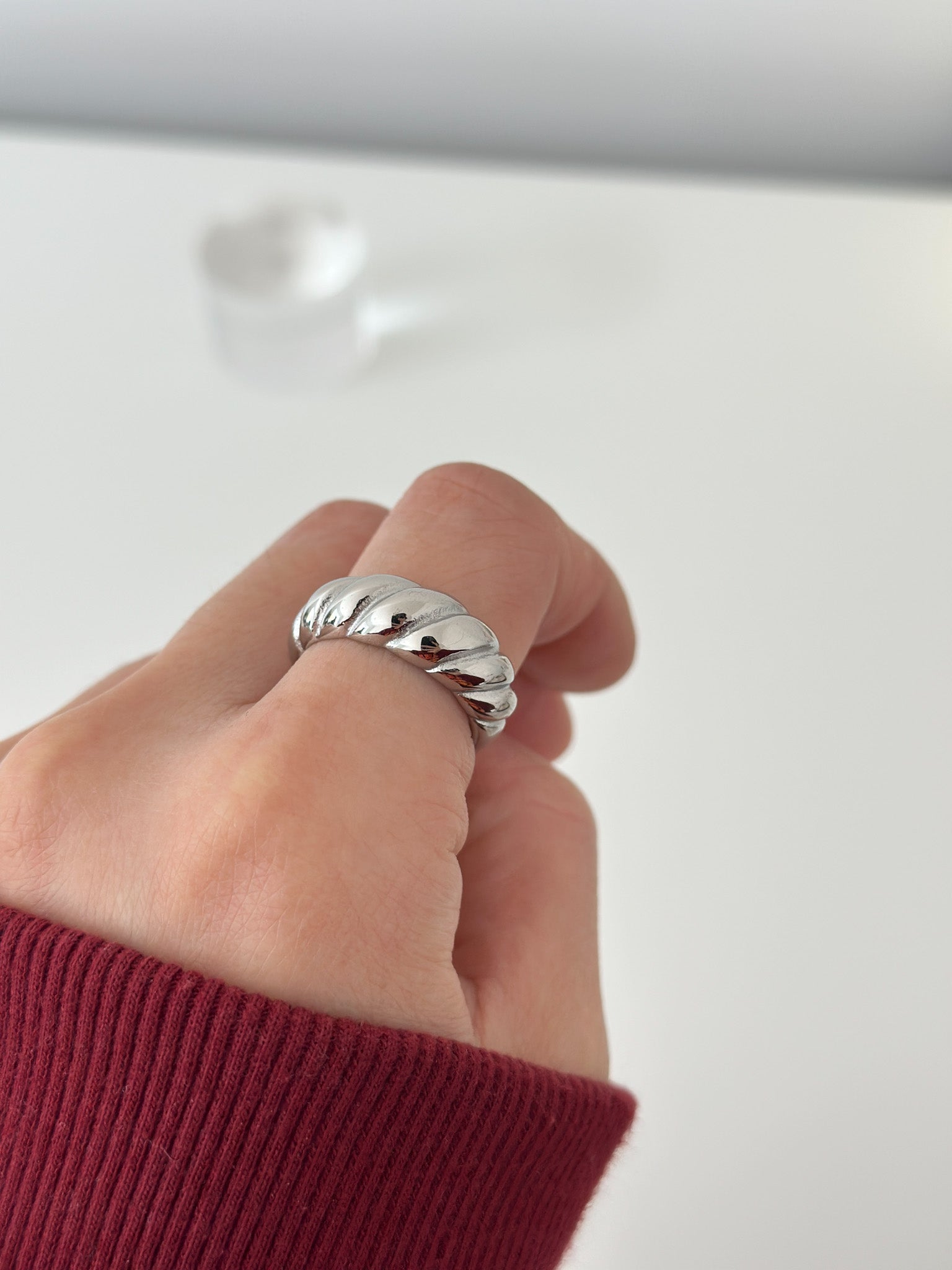 France Croissant Ring - Jas | Gold & silver ring - Jas | Perfect On You