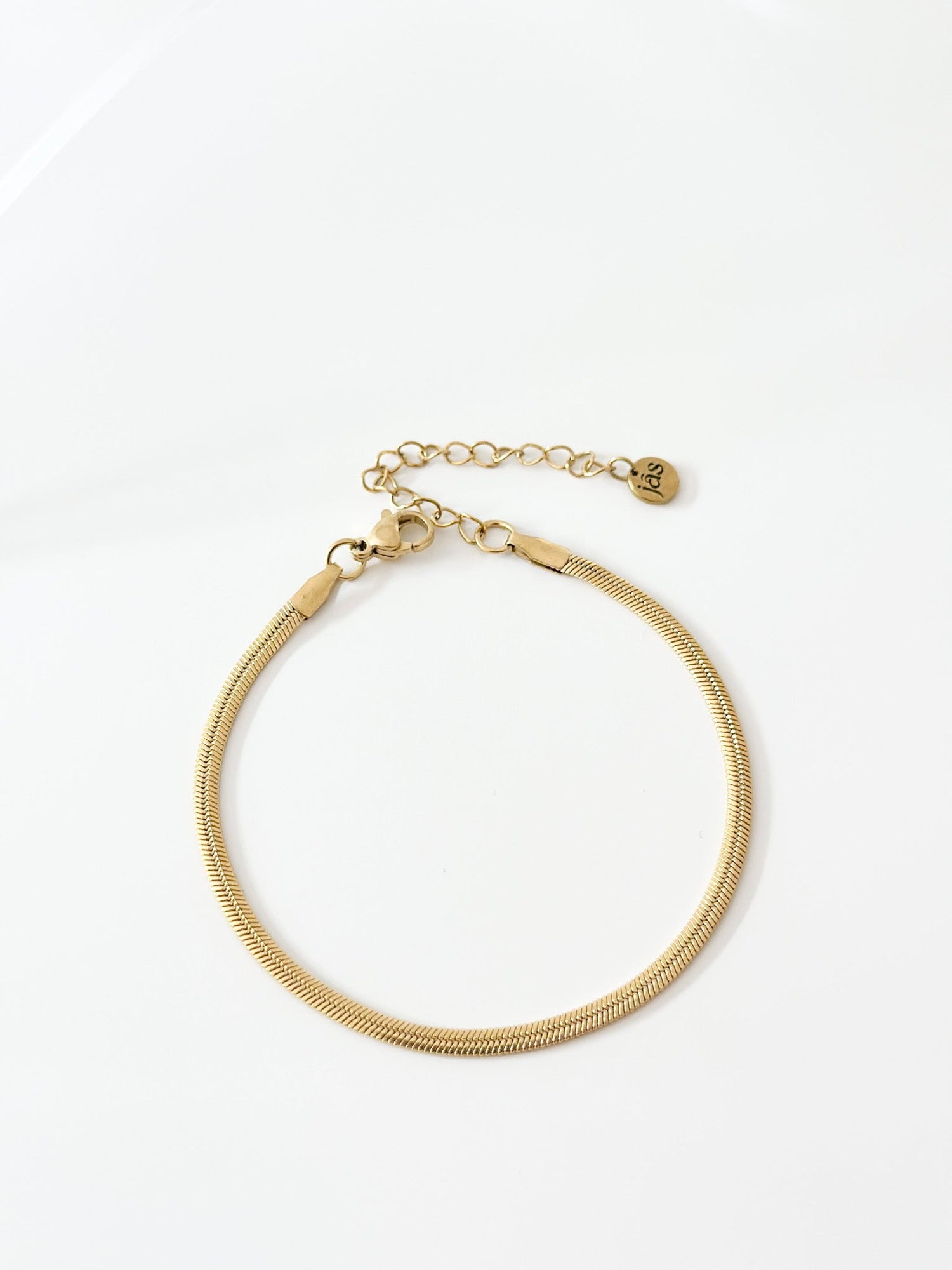 Gold 3mm Snake chain Bracelet - Jas | Gold bracelet - Jas | Perfect On You