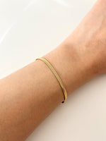 Gold 3mm Snake chain Bracelet - Jas | Gold bracelet - Jas | Perfect On You