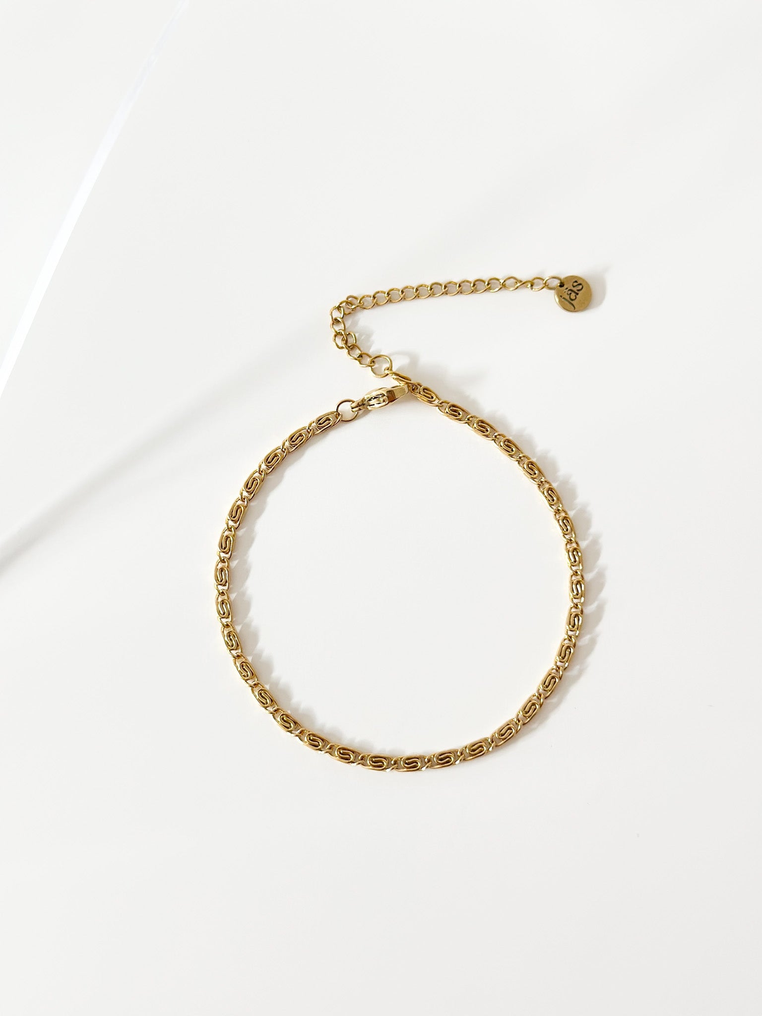 Gold CD Bracelet - Jas | Gold bracelet - Jas | Perfect On You