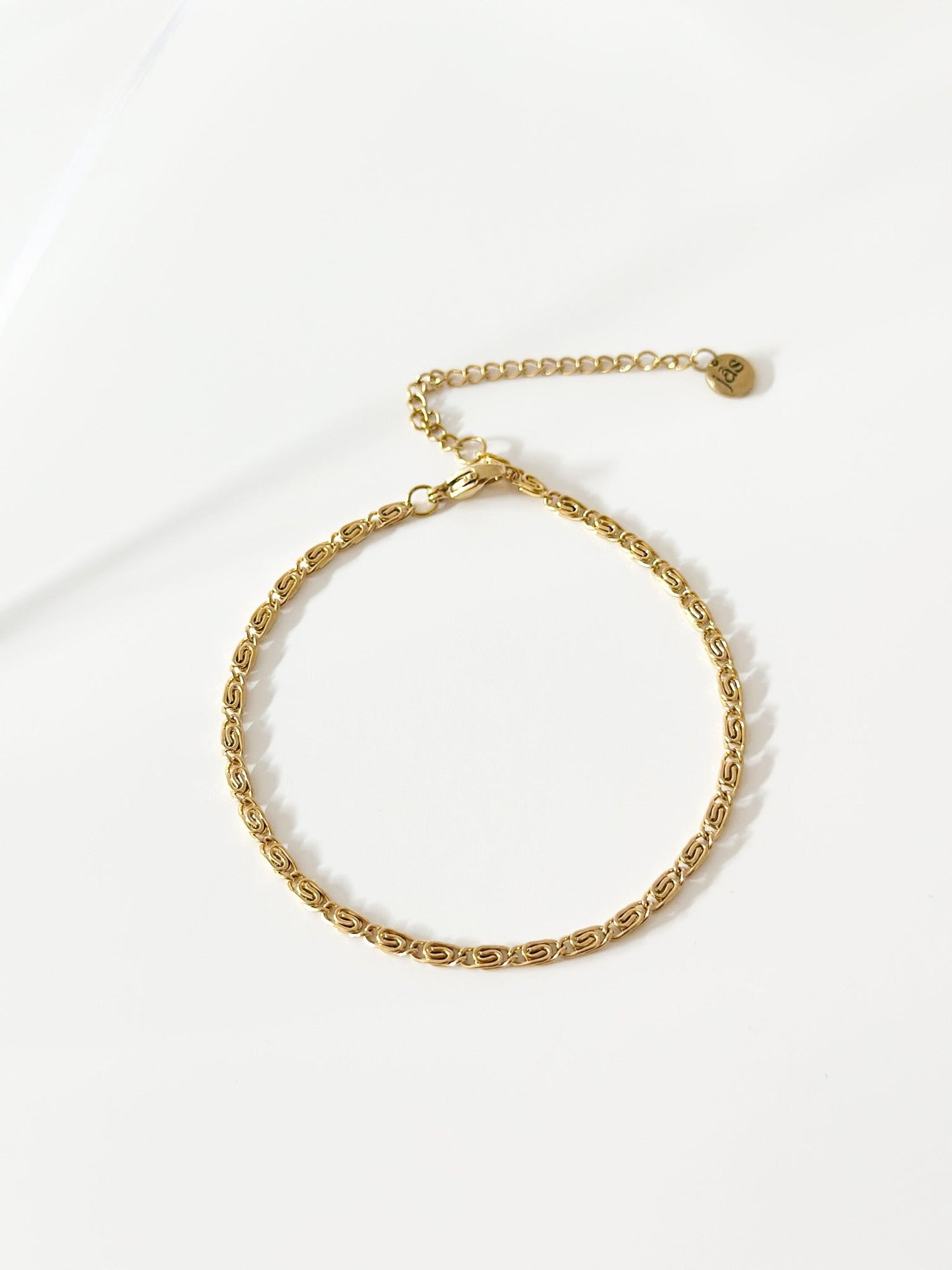 Gold CD Bracelet - Jas | Gold bracelet - Jas | Perfect On You